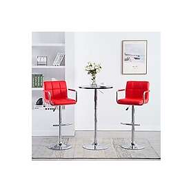 vidaXL Set med 2 Barstolar Konstläder 323625