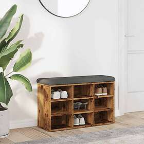 vidaXL Old Wood Skobänk 82x32x50cm Konstruerat Trä 857623