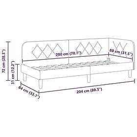 vidaXL Sengeramme 42016593 80x200cm