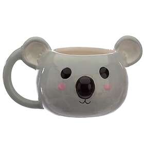 Puckator MUG347 Ceramic Koala Head Shaped Mug