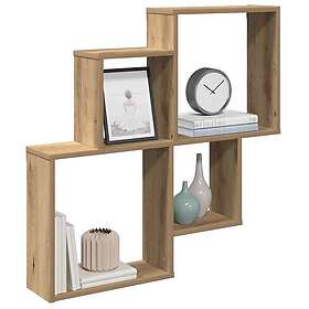 vidaXL Artisan ek Vägghylla 80x15x78.5cm