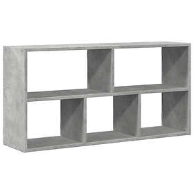 vidaXL Betonggrå Vegghylle 100x25x50cm