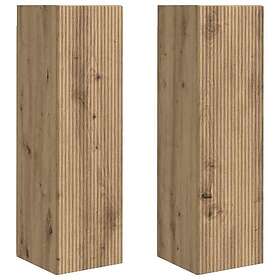 vidaXL TV Vägghylla 30x31x100cm (2-pack)