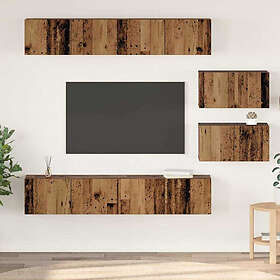 vidaXL 3393159 Ensemble Meuble TV Mural 6 pcs Bois d'ingénierie