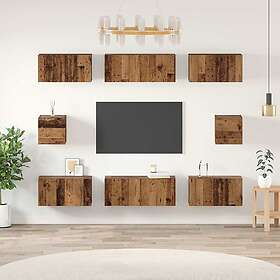 vidaXL 3393165 TV Bench Set Wall Mounted