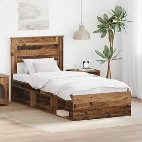 vidaXL Sängram med huvudgavel Bed Frame 3409821 75x190cm