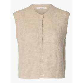 Selected Slflulu Sl Button O-Neck Väst (Dam)