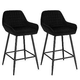 Woltu Tabouret de bar Ensemble de 2 BH372sz-2
