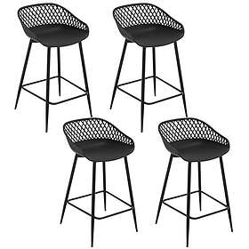 Woltu Barstol Set om 4 PP-plast BH417sz-4