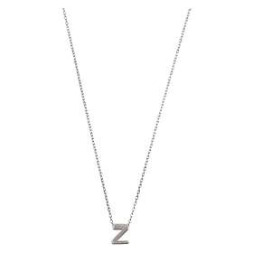 Timi Of Sweden Viola Bokstav Halskjede Rustfritt Stål Sølv Z