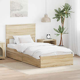 vidaXL Förvaringssäng Bed 3408496 90x190cm