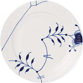 Royal Copenhagen Blå Mega Riflet Tallerken 25cm