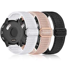 Wizvv Bracelet élastique 18mm pour Garmin Venu 2S/Venu 3S/Vivoactive 4S/Vivomove