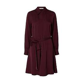 Selected Paola Regular Ls Kort Skjortekjole