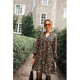 OSMINE Embla Blomstret Kordfløyel Kjole