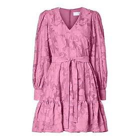 Selected Calli-Sadie Ls Short V-Neck Dress Ff Kjole