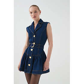 Aje Elena Belte Denim Mini Kjole