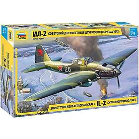 Zvezda 1/48 Ilyushin IL-2 Stormovik 1943 Soviet Plane