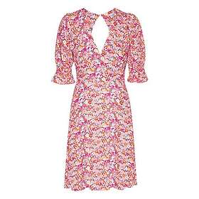 Americandreams Koko Dress Åpen Rygg Korte Ermer Kort Kjole