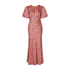 Malina Freja Puffärm Maxi Klänning