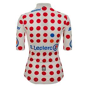 Santini Tour De France Femme Avec Zwift Gpm Leader Kortärmad Jersey (Dam)