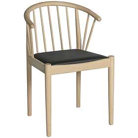 Haslev Lindeberg Chair (White Oiled Oak / Leather Seat)