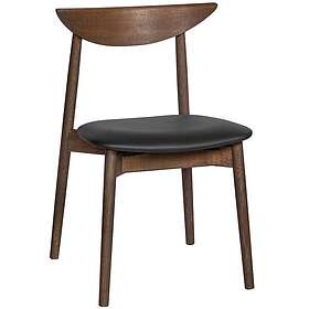 Haslev Symphony Dining Chair (Black Leather Seat, Dark oiled Oak)