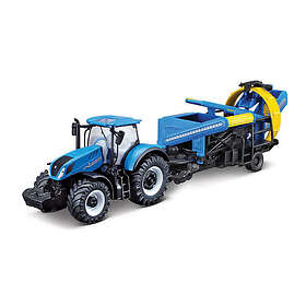 Bburago New Holland T7.315 With Cultivator 10cm
