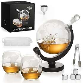 Oak & Steel Globe Whisky Karaff 150cl
