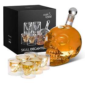 Oak & Steel Skull Karaff 70cl