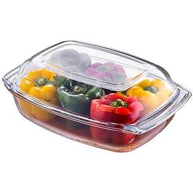 KADAX Fyrkantig Glas Kastrull 5L