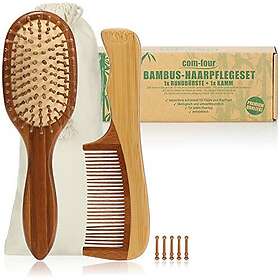 COM-FOUR Paddelborste och Styling Kam 2-pack