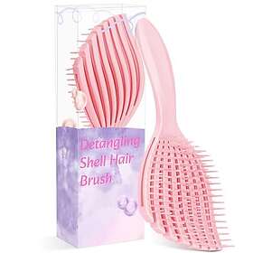 Euqvunn Detangle Hair Brush Flexibel Rosa Borste