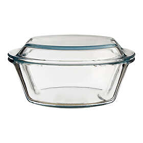 Premier Housewares Glass Round Casserole Dish