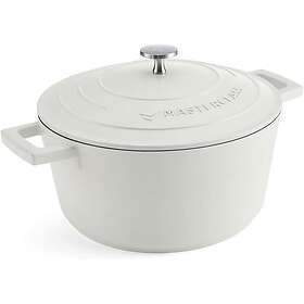 MasterClass Cast Aluminium Cream Casserole Dish 24cm 4L