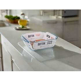 Quttin Borosilicate Glass Square Casserole Dish 1.1L