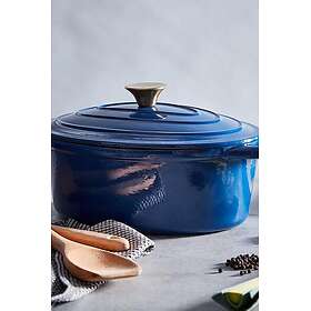 Barbary & Oak Cast Iron Oval Casserole 29cm