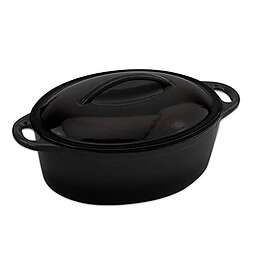 Commichef Cast Iron Oval Casserole Dish 27cm