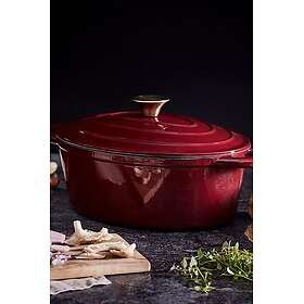 Barbary & Oak Cast Iron Oval Casserole Dish 29cm