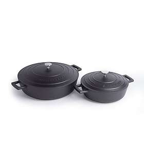 MasterClass Cast Aluminium Casserole Dish 2.5L 5L 2-pack