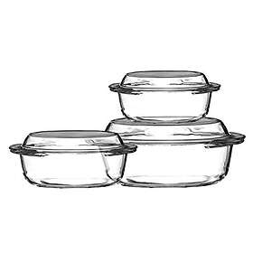 Premier Housewares Tempered Glass Casserole Dish 3-pack