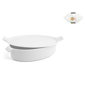 H&H Porslin Oval Gryta 17x25cm