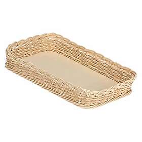 LA PORCELLANA BIANCA Osier Céramique Plat à Four Rectangulaire 35x22cm