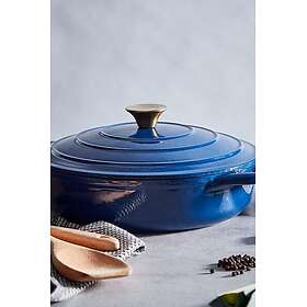 Barbary & Oak Cast Iron Shallow Casserole 28cm