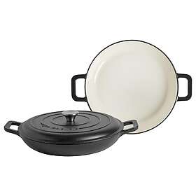 Argon Cast Iron Shallow Casserole Dish 2.3L 2-pack