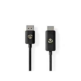 Nedis CCGB37108BK18 videokaapeliadapteri 1,8 m DisplayPort HDMI