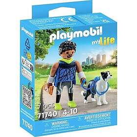 Playmobil MyLife 71740 7 Jogger with Border Collie