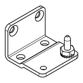 Electrolux 2650017037 Gångled,Botten,Komplett Kylskåpstillbehör