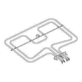 Electrolux 8074079149 Ugnsvärmare med dubbel slinga - 400V,1700W