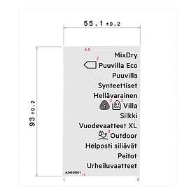 Electrolux 140248568010 Programskylt Tillbehör